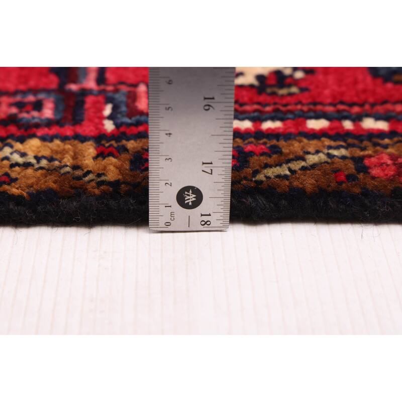 ECARPETGALLERY Hand-knotted Anatolian Dark Navy, Red Wool Rug - 4'6 x 7'4