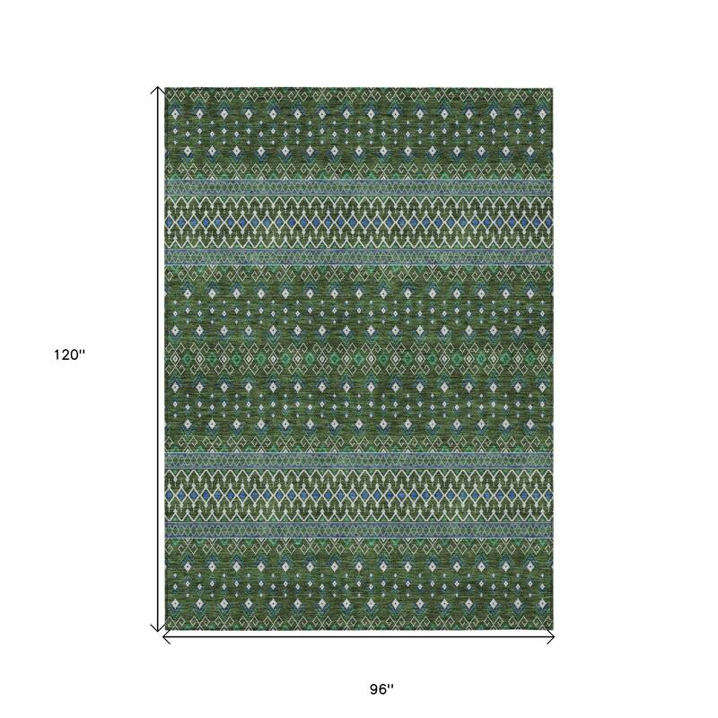 HomeRoots Tribal Transitional Rectangle Outdoor Rug