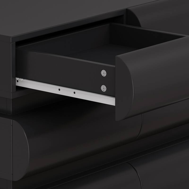 Dresser No Handle, Chest of Drawers, 8 Drawer Dresser for Bedroom Living Room