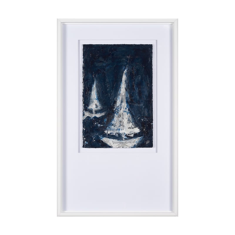 Paper Boats I Framed Art Print