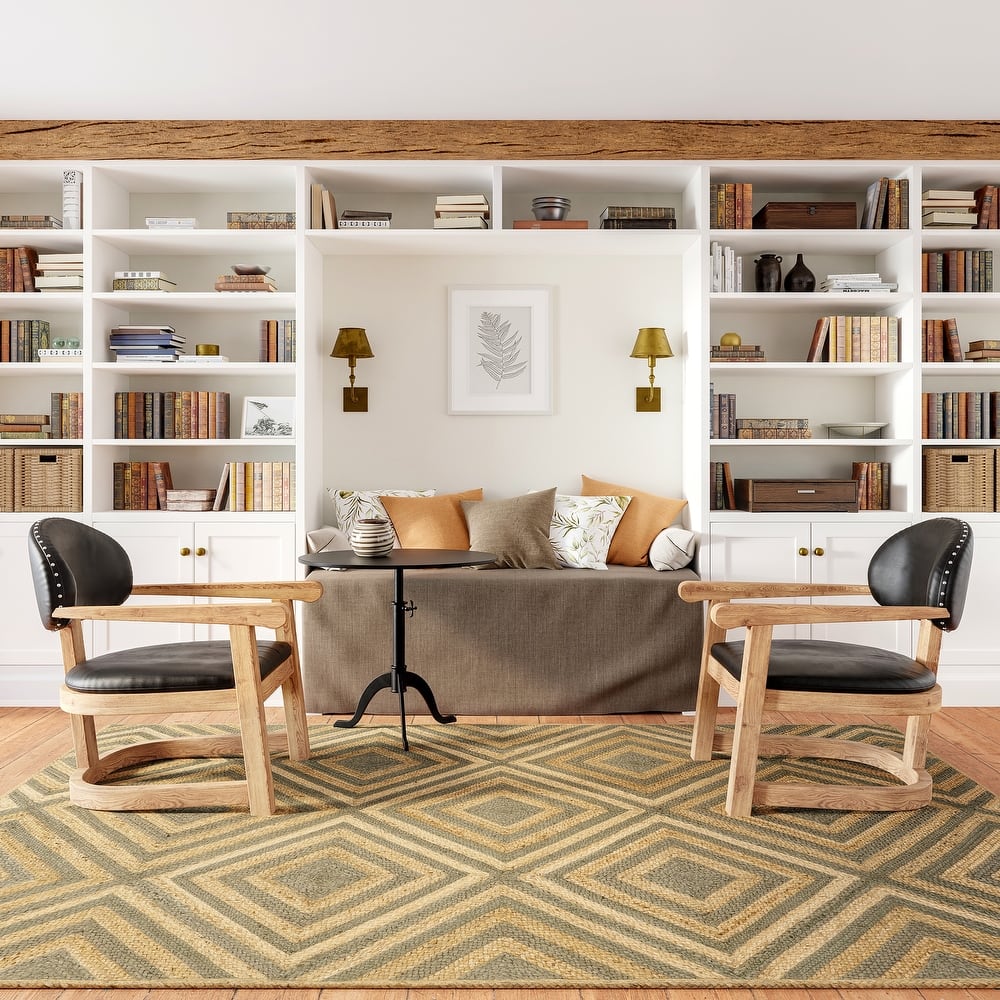 Dogwood Tiled Jute Area Rug