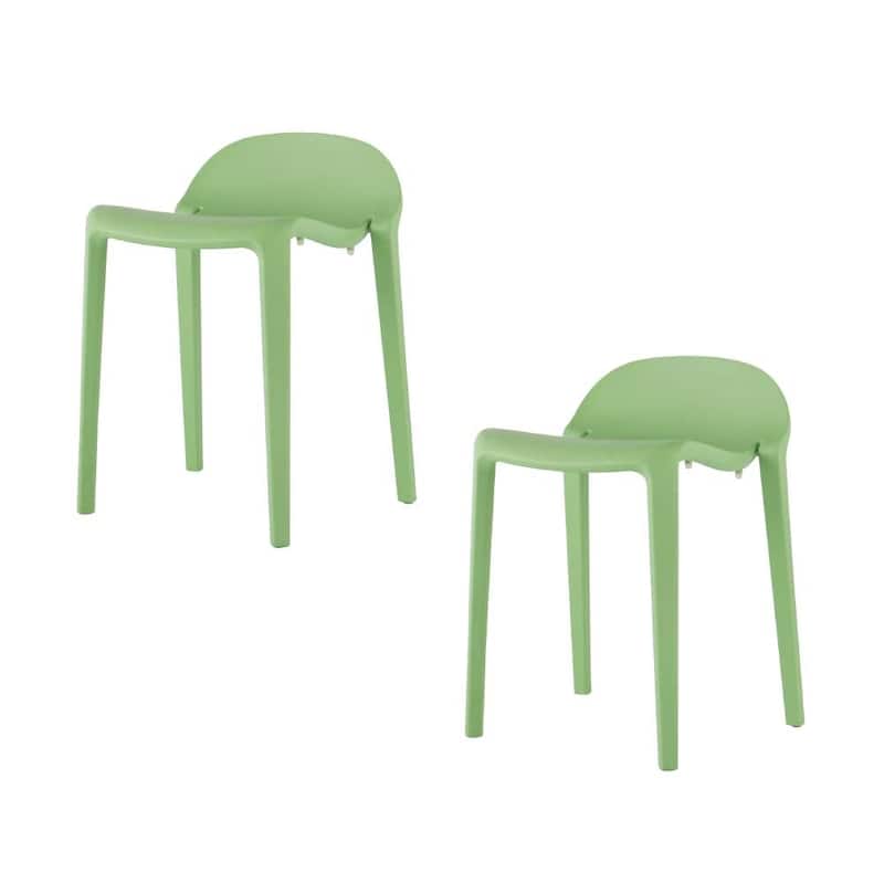 Lagoon Joyous Resin Stackable Short Stool, Set of 2