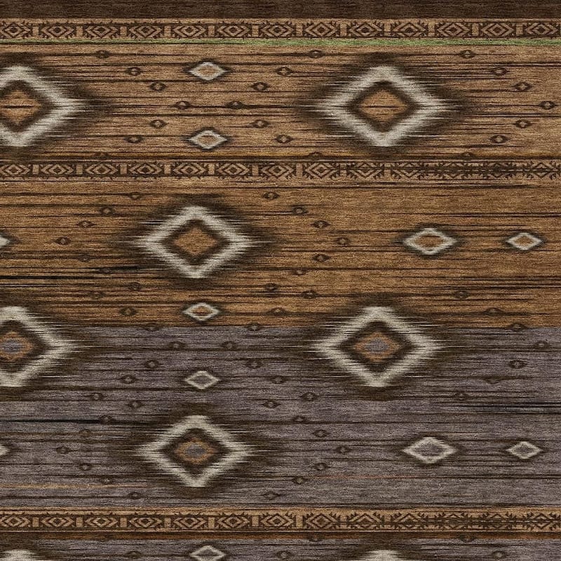 HomeRoots Tribal Transitional Rectangle Outdoor Rug