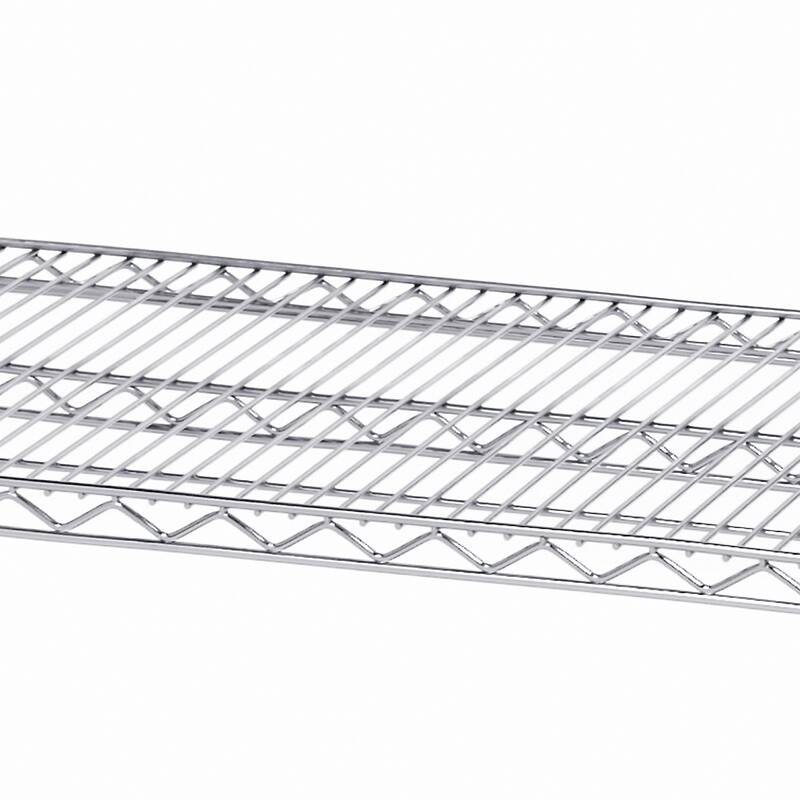 Seville Classics UltraDurable® 4-Tier NSF Steel Wire Shelving, 60" W x 24" D x 76" H