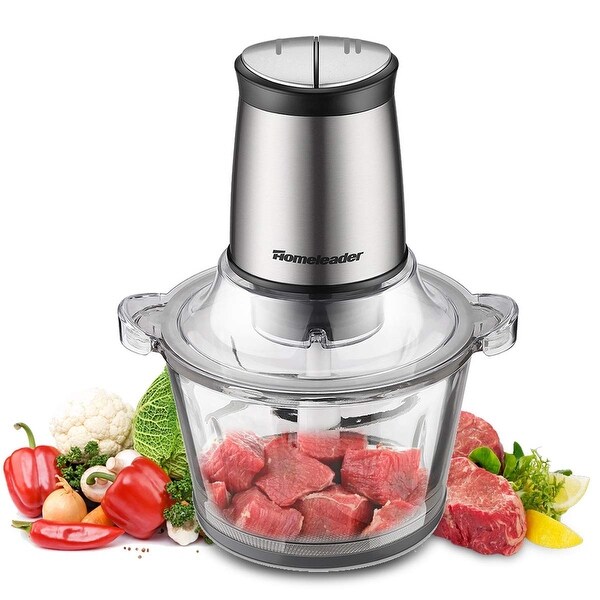 Electric Food Chopper 8 Cup Food Processor by Homeleader 2L BPA