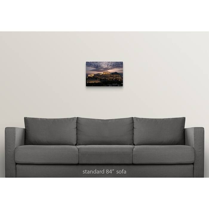 "Ruins of a temple, Athens, Attica, Greece" Canvas Wall Art