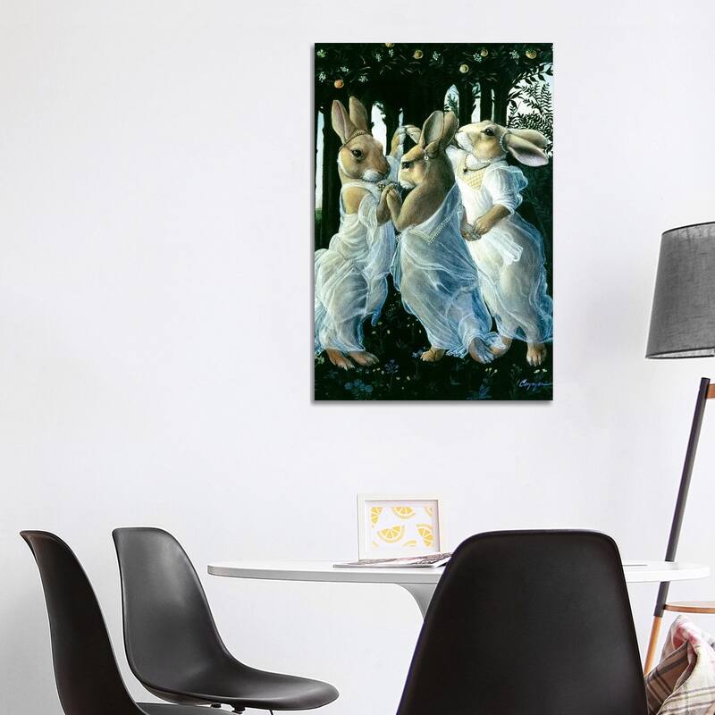 iCanvas "Bunny Graces" by Melinda Copper Canvas Print - 40x26x1.5