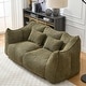 preview thumbnail 48 of 98, Modern Cute Chenille Upholstered Loveseat with High Resilience Foam
