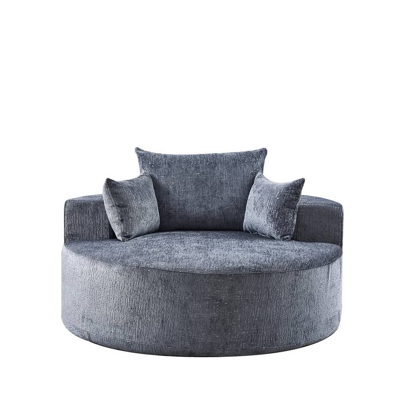 Comfortable Chenille Sponge Sofa for Various Rooms, No Assembly Needed