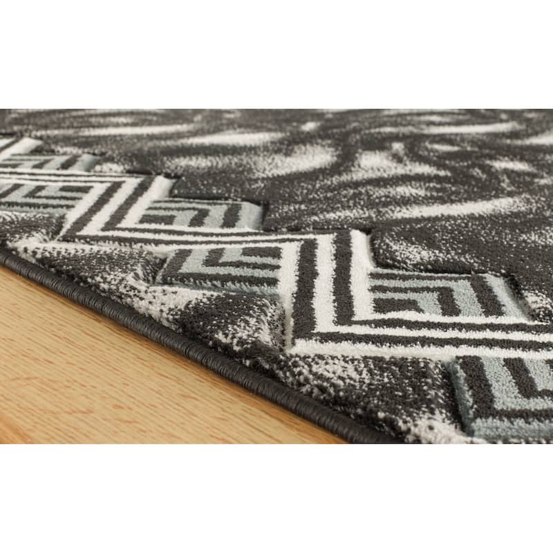 Orelsi Collection Abstract Area Rug