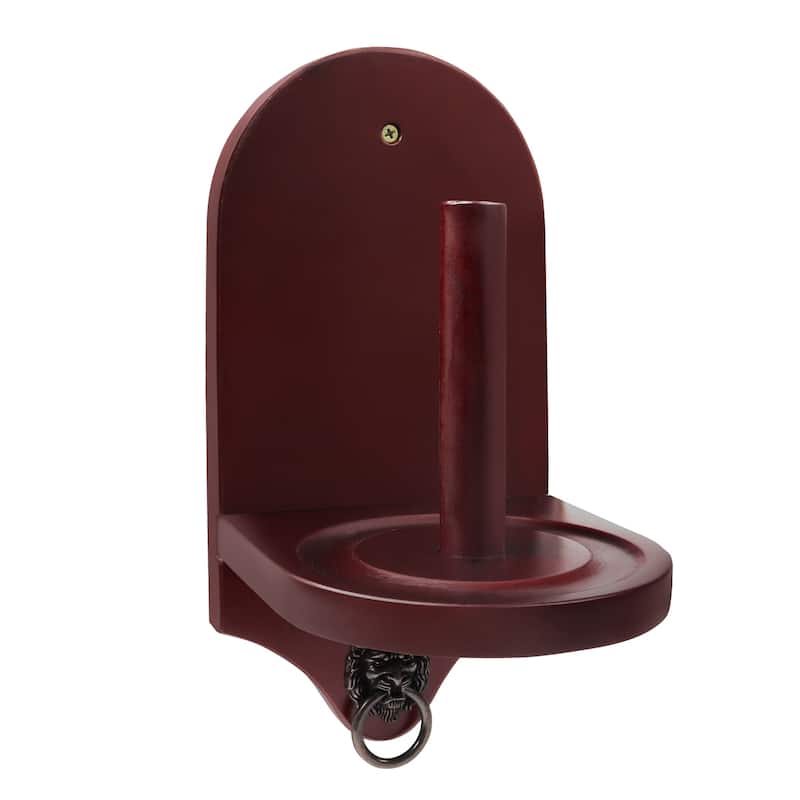 GSE™ Billiard Pool Table Wall Mounted Wood Cone Chalk Holder - Mahogany