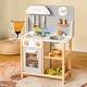 preview thumbnail 3 of 9, Wooden Toddler Pretend Kitchen Set with Cookware Accessories Ideal for Boys and Girls - 22.5"L x 10"W x 32.5"H