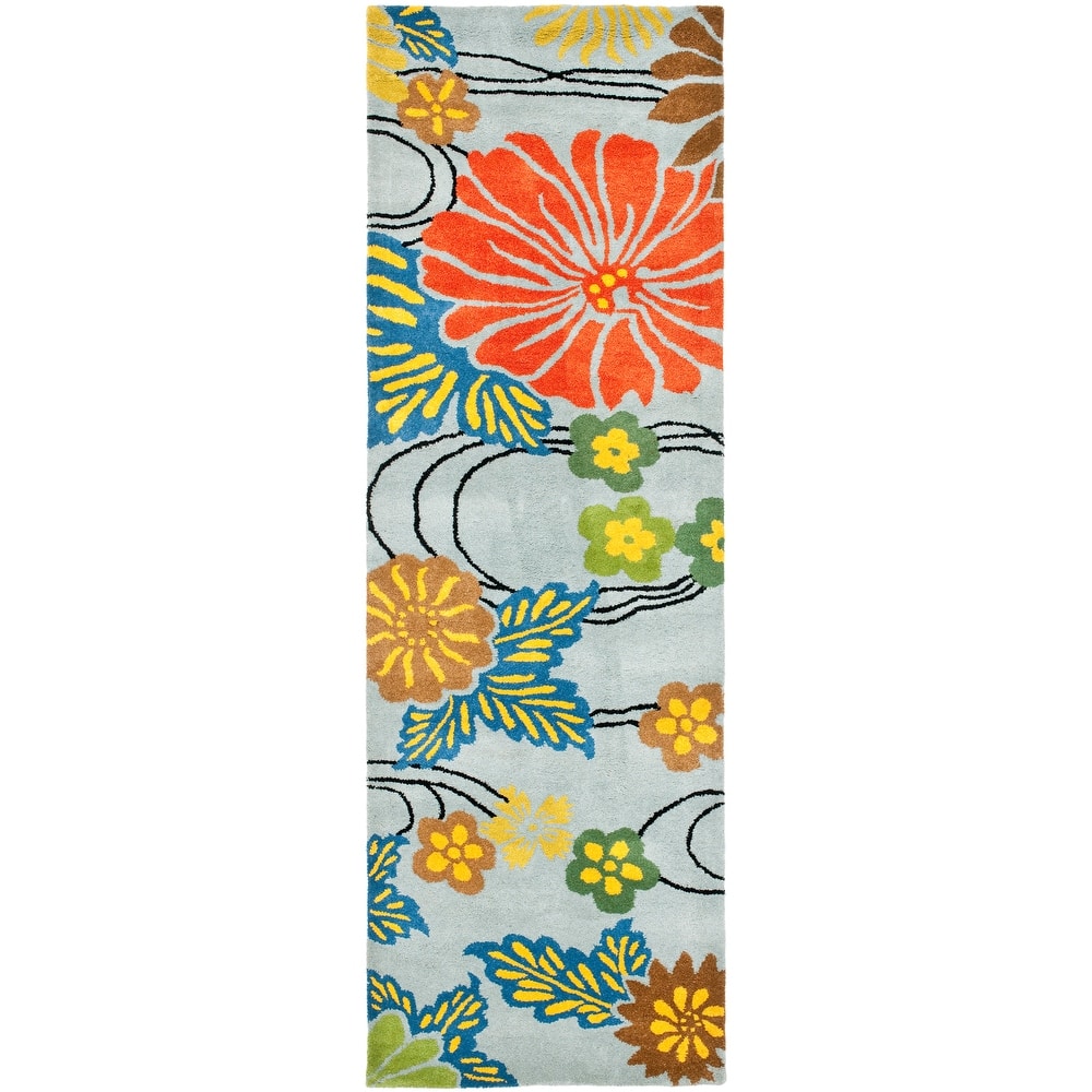 SAFAVIEH Handmade Soho Tess Floral N.Z. Wool Rug