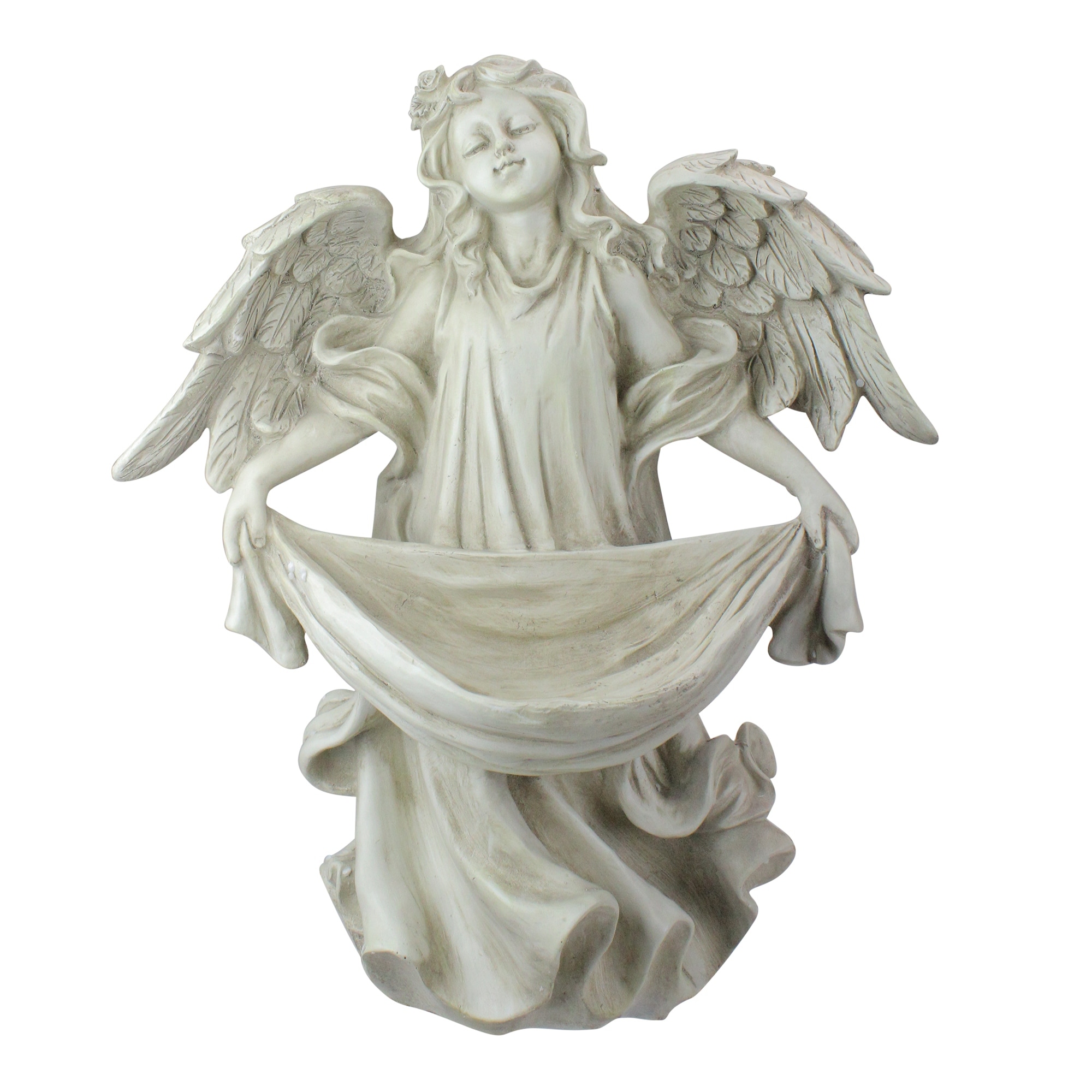 Shop 18 5 Serene Angel Bird Feeder Outdoor Garden Statue On