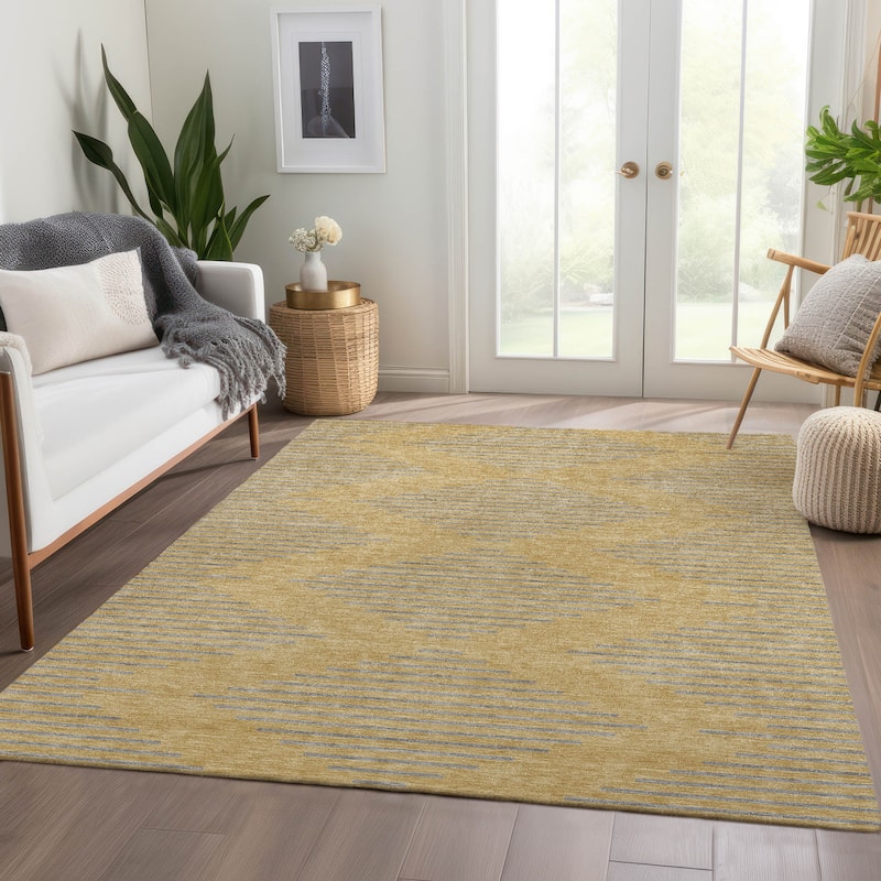 Premium Washable Super Soft Global Stripes Mayfield Rug