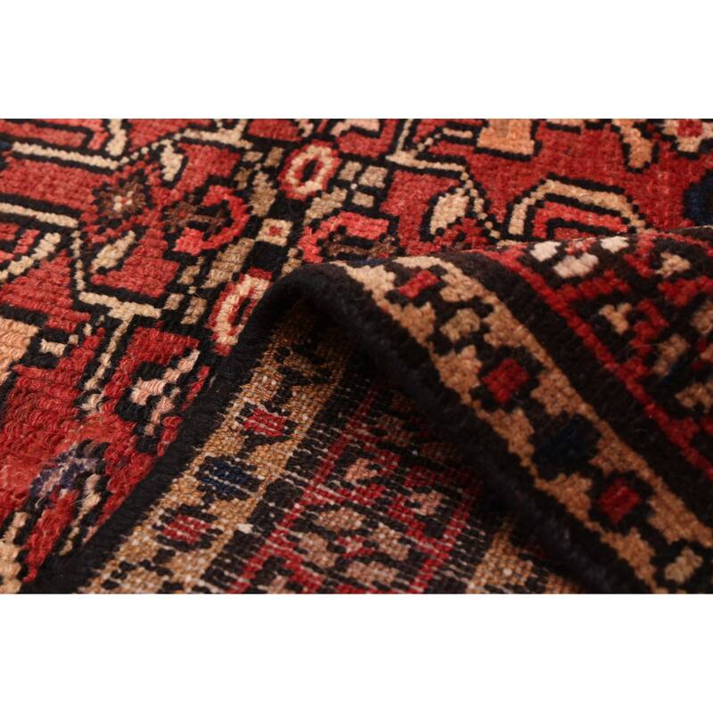 ECARPETGALLERY Hand-knotted Andelz Red Wool Rug - 3'3 x 9'8