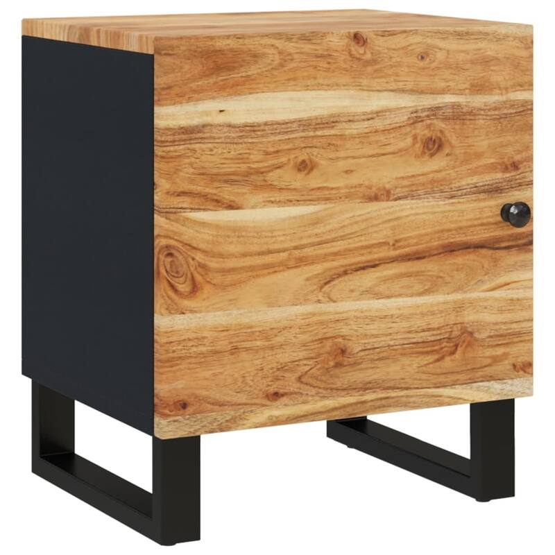vidaXL Bedside Cabinet 15.7"x13"x18.1" Solid Wood