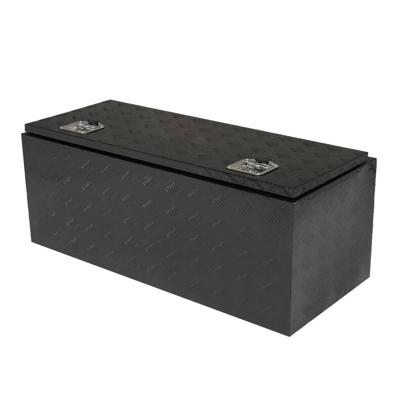 42" Aluminum Under Body Toolbox 5 Bar Tread Black