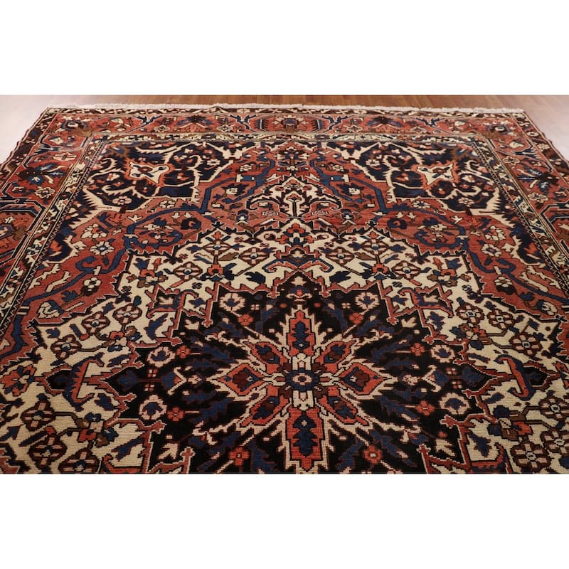 Bakhtiari Persian Vintage Rug Hand-Knotted Wool Carpet - 10'0"x 12'6"