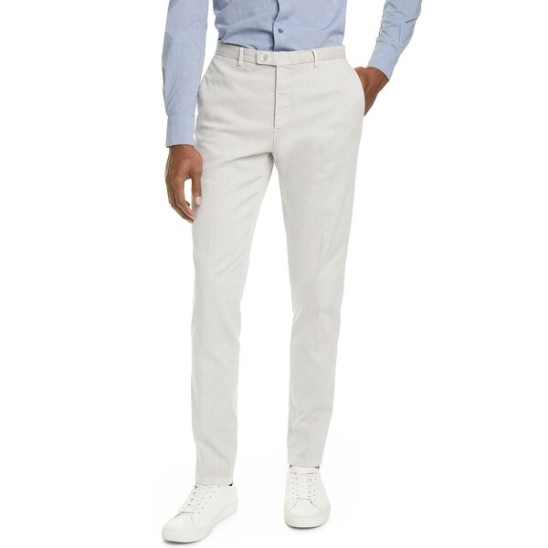 0909 Fatto In Italia Mens Slim Fit Stretch Cotton Twill ...
