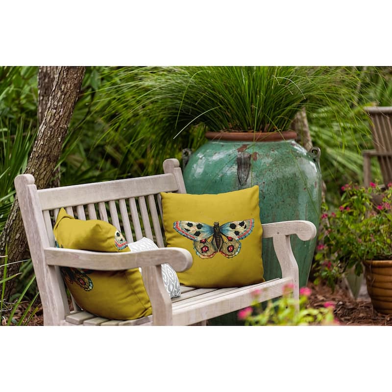 Brushfoot Butterfly Polyester Indoor/Outdoor Pillow