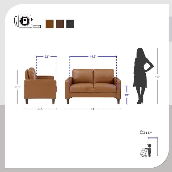 dimension image slide 2 of 3, Fremont & Park Pitts 3-Piece Living Room Set
