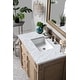 preview thumbnail 6 of 11, James Martin Vanities Bristol 36" Single Vanity, Whitewashed Walnut Carrara Marble