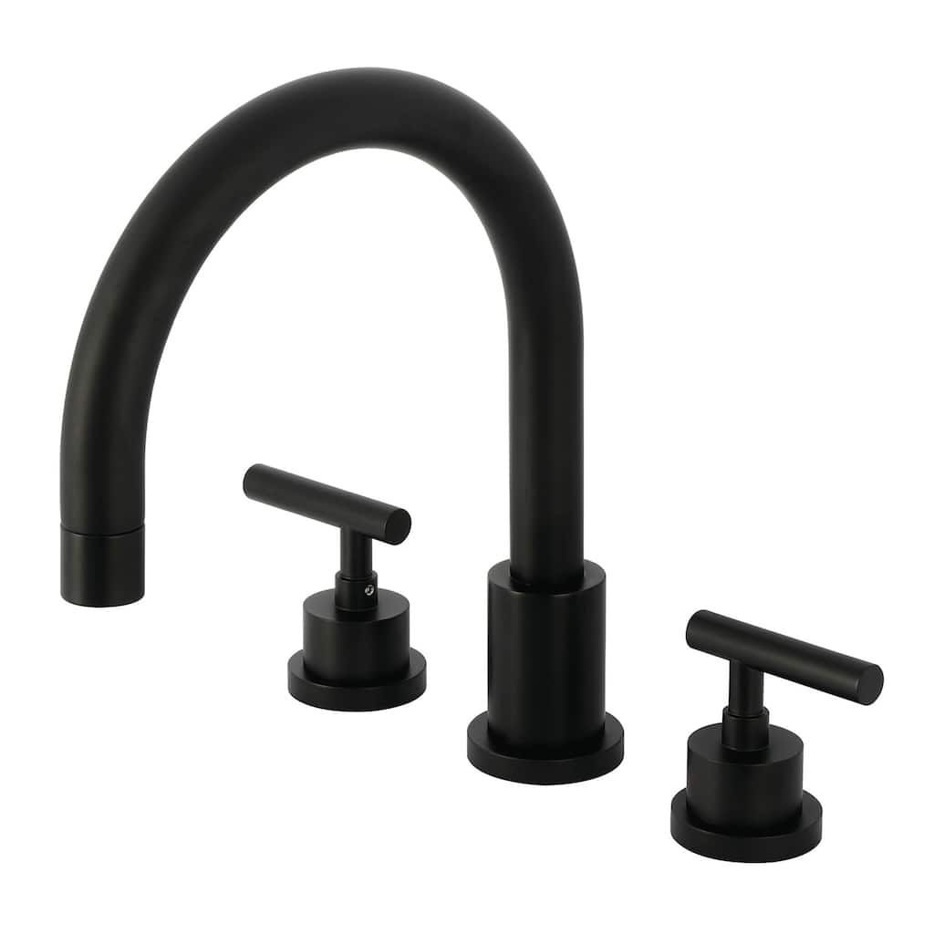 Kingston Brass KS832CML Manhattan Two-Handle 3-Hole Deck Mount Roman