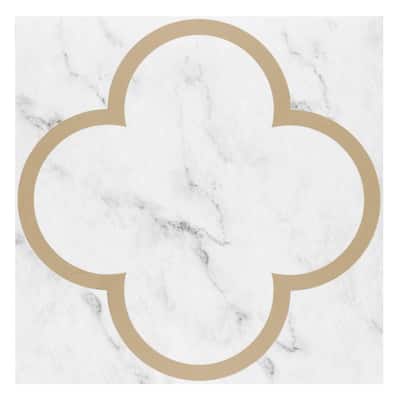 Retro 12x12 Peel & Stick Floor Tile Van Clover 20 Tiles/20 sq. ft.