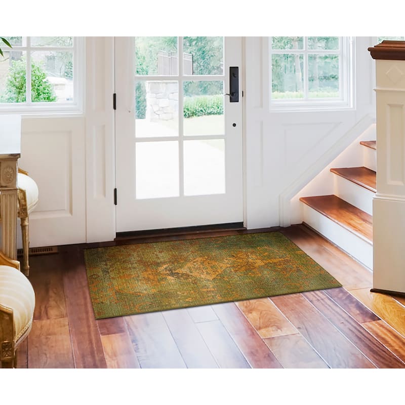 Liora Manne Marina Kermin Indoor/Outdoor Rug - 2'7" x 4'3" - Green