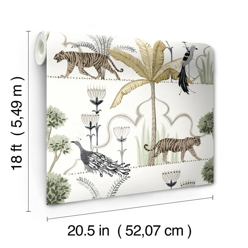 NuWallpaper Laos Ivory Peel and Stick Wallpaper