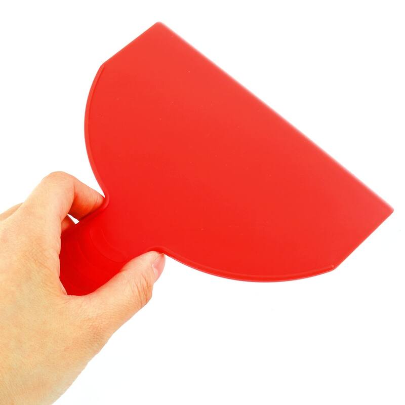 Plastic Baking Tool Pizza Cream Cake Dough Pastry Butter Scraper Cutter Red