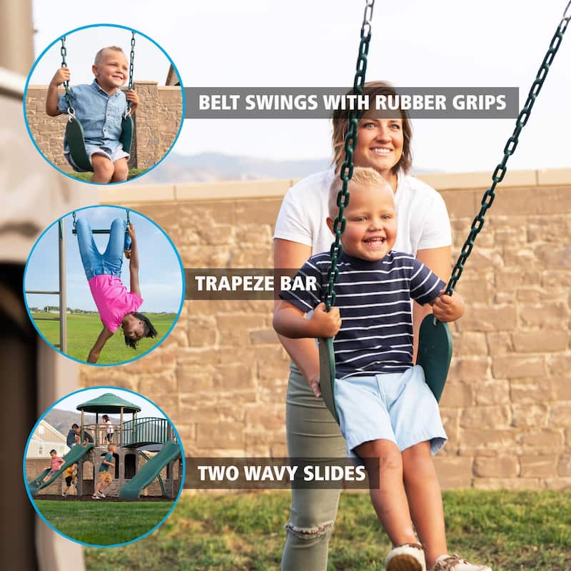 Lifetime Double Adventure Tower with Monkey Bars