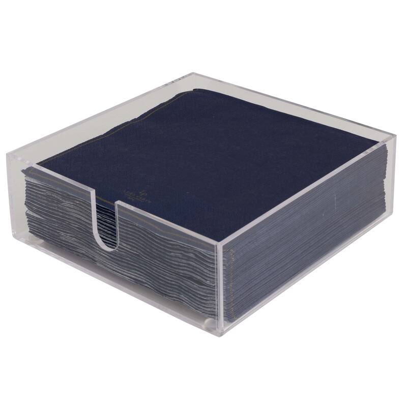 Luxe Party Acrylic Lunch Napkin Holder in Clear