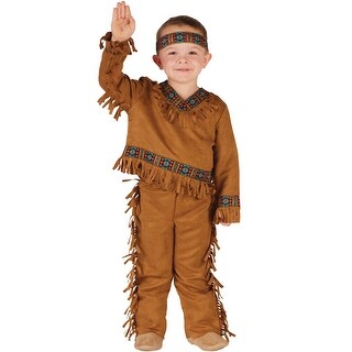 Shop Fun World Native American Boy Toddler Costume Brown