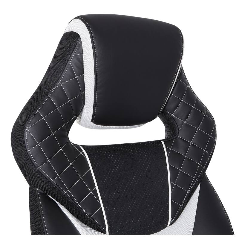 Oversite Gaming Chair in Faux Leather with Color Accents