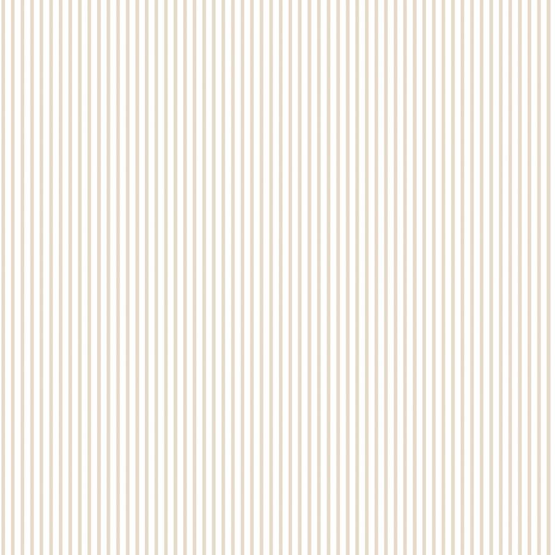 Galerie Wallcoverings Small Prints Candy Stripe Non-woven Matte Wallpaper Roll - 33-feet long x 21-inches wide - Taupe/White