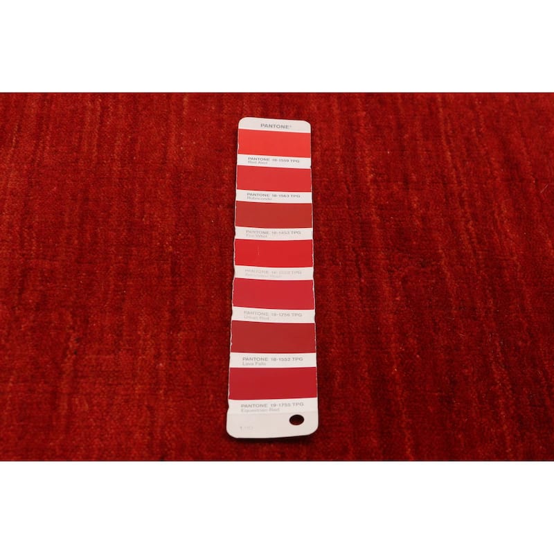 Kashkuli Gabbeh Red Rug 4'7" x 6'7" - 4'7 x 6'7