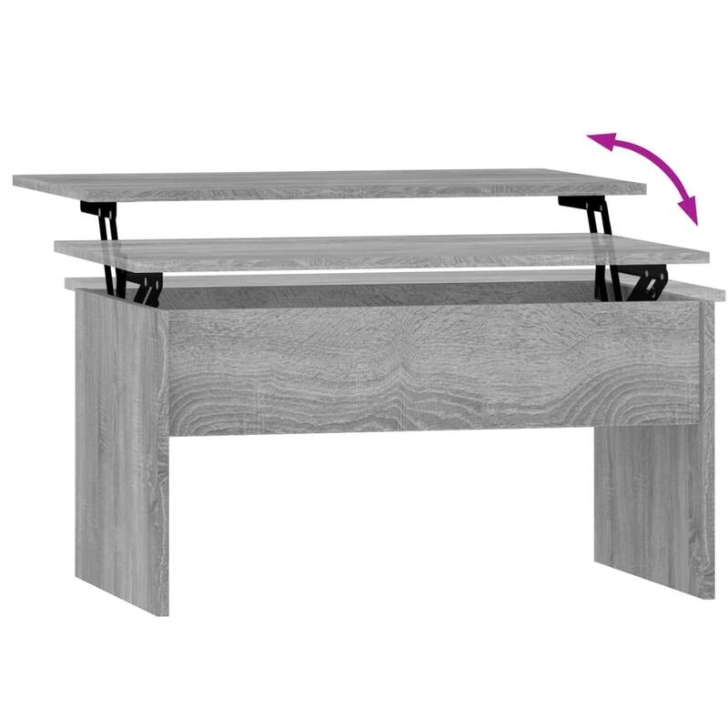 vidaXL Coffee Table Lift Top End Table Accent Side Sofa Table Engineered Wood - 31.5" x 19.9" x 16.3"