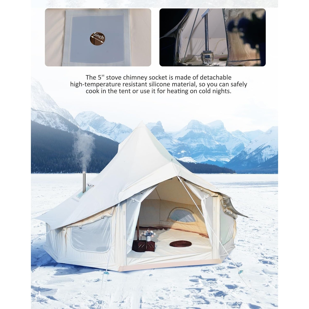 4 season tent with stove jack clearance