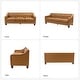 preview thumbnail 49 of 65, Mateo 82.28" Wide Transitional Genuine Leather Sofa with Nailhead Trim and Button-Tufted Back