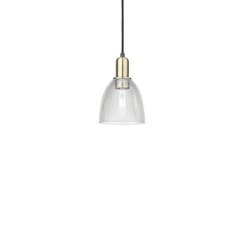 Innovations Lighting 716-1P-10-6 Castile Pendant Castile 6" Wide Mini - Black Antique Brass / Clear