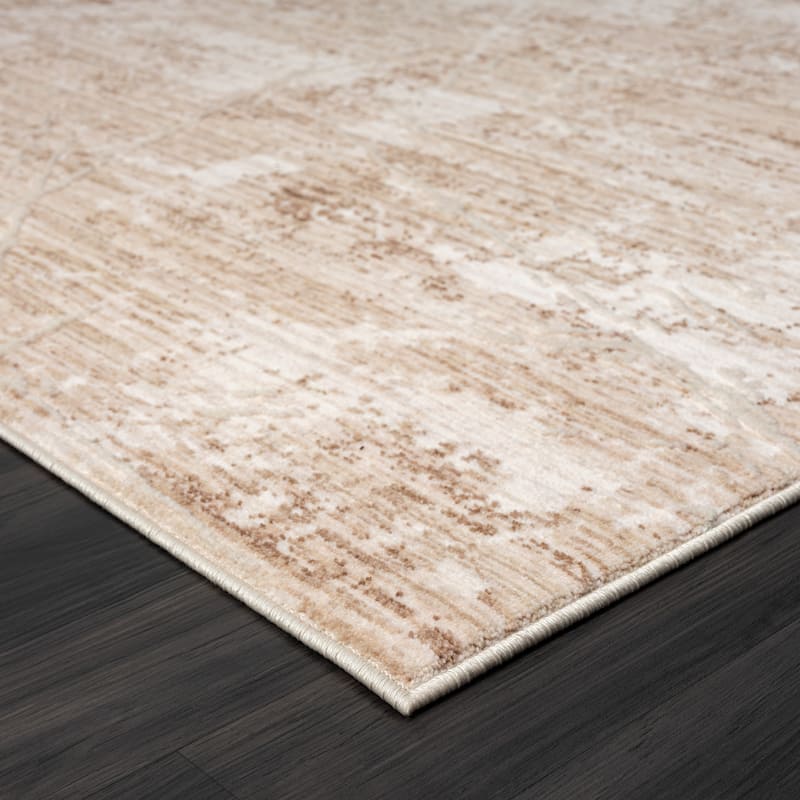Sevita Lancaster Beige Abstract Area Rug