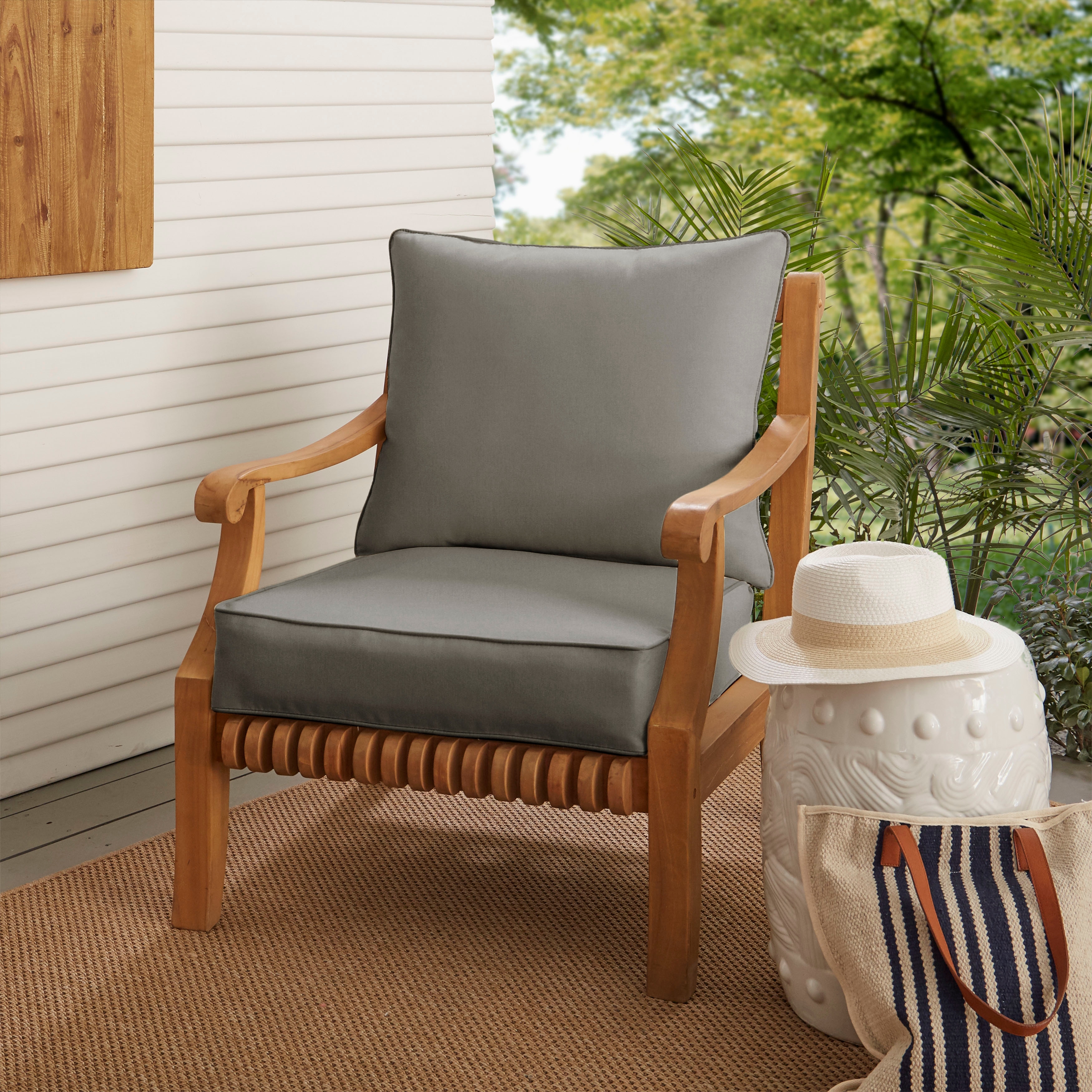 Indoor outdoor dining chair cushions clearance