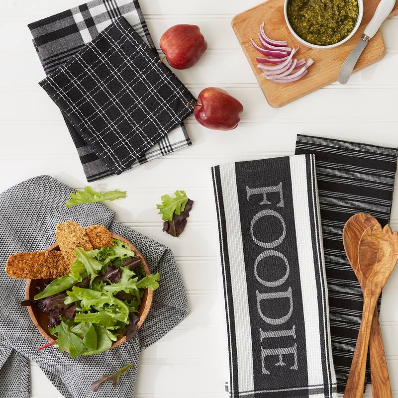 DII Foodie Dishtowel And Dishcloth 5 Piece