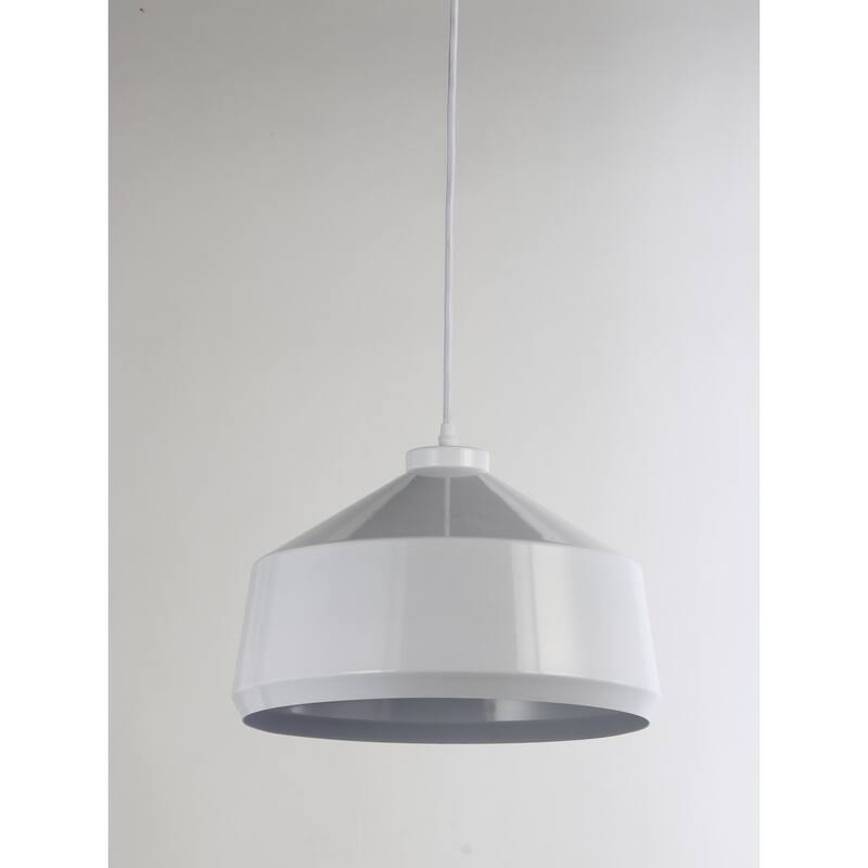 Pendant Light Modern Farmhouse White Ceiling Light Adjustable Height - 12