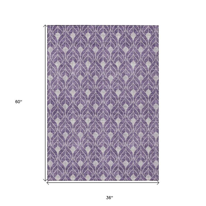 HomeRoots Geometric Transitional Rectangle Outdoor Rug