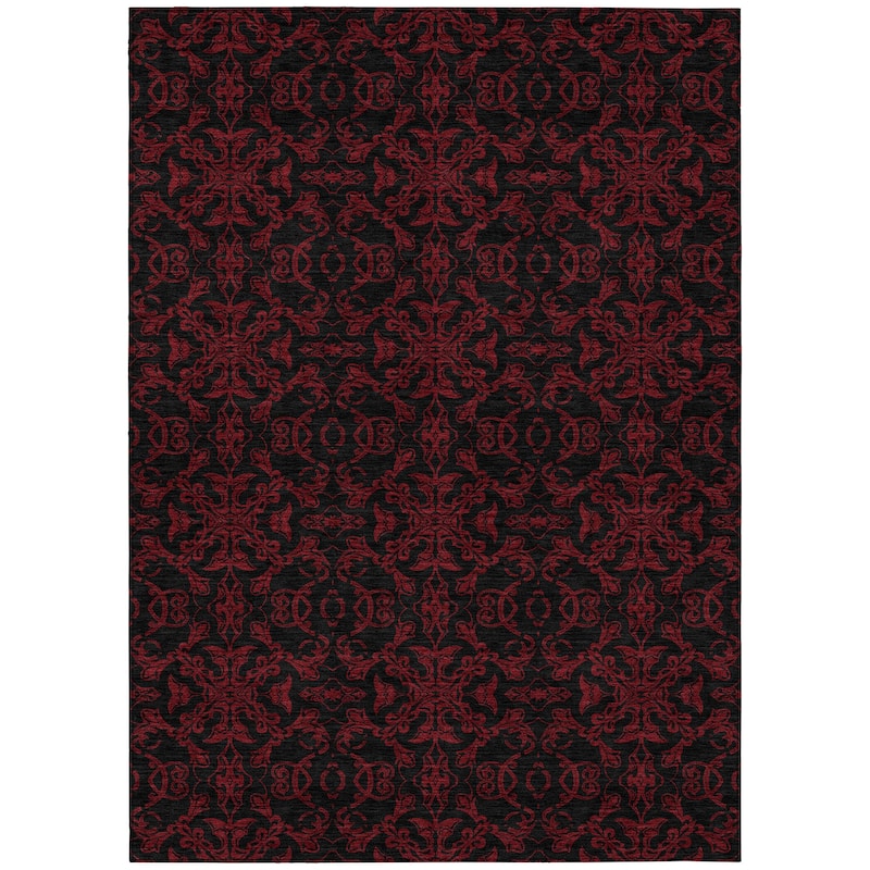 Machine Washable Indoor/ Outdoor Chantille Traditional Medallions Rug
