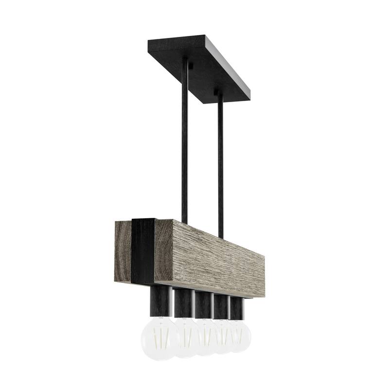 Hunter Donelson Linear Chandelier - Rustic, Farmhouse, Industrial - Kitchen Island, Dining Room