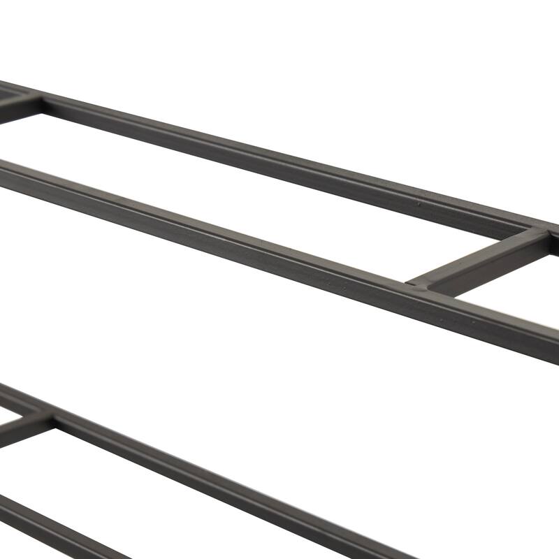 Black Metal Oval 13 Bottle Wall Wine Rack with Beaded Frame